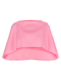Alberta Ferretti Cropped Mantle Blue