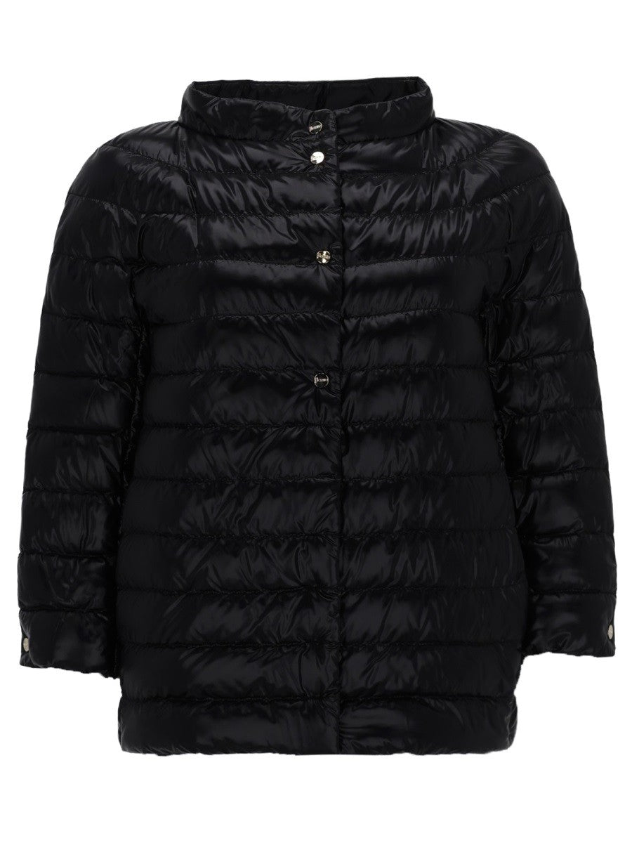 Herno Women's Cropped Padded Down Jacket Black