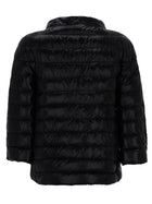 Herno Women's Cropped Padded Down Jacket Black, view 2