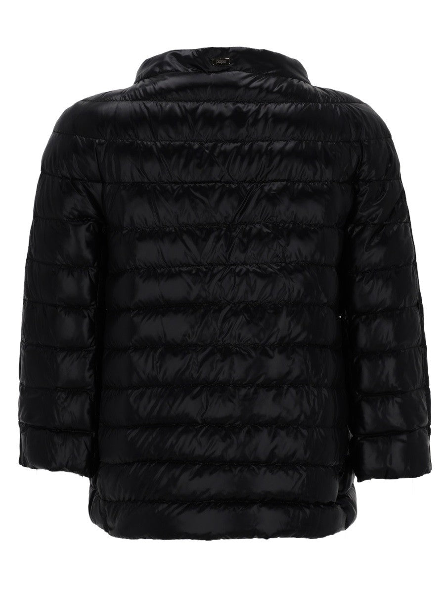 Herno Women's Cropped Padded Down Jacket Black