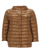 Herno Women's Cropped Padded Down Jacket Brown