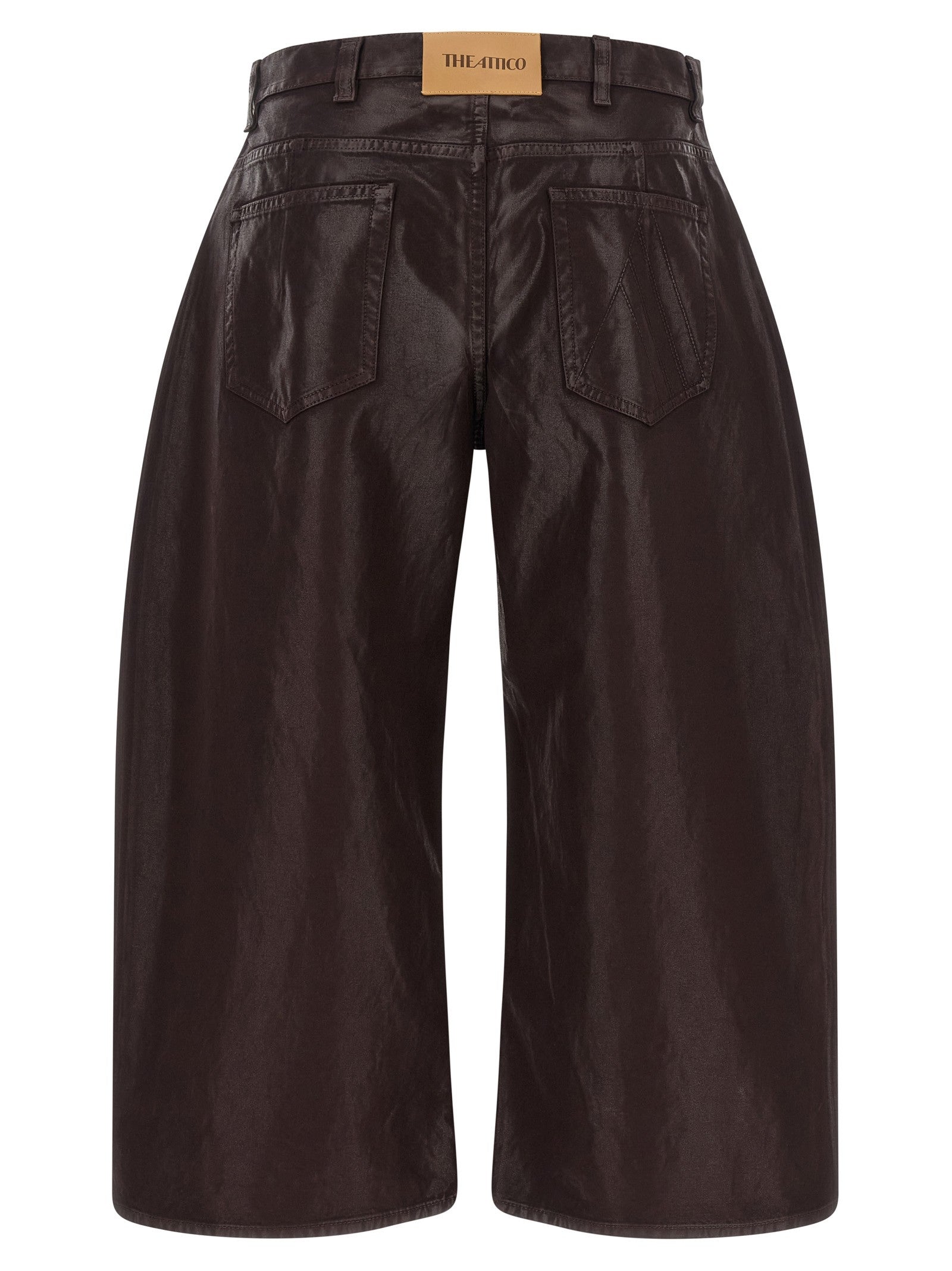 The Attico Cropped Pants Purple
