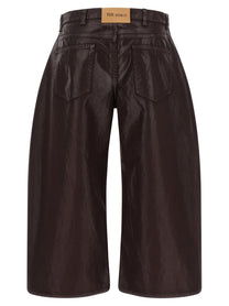 The Attico Cropped Pants Purple