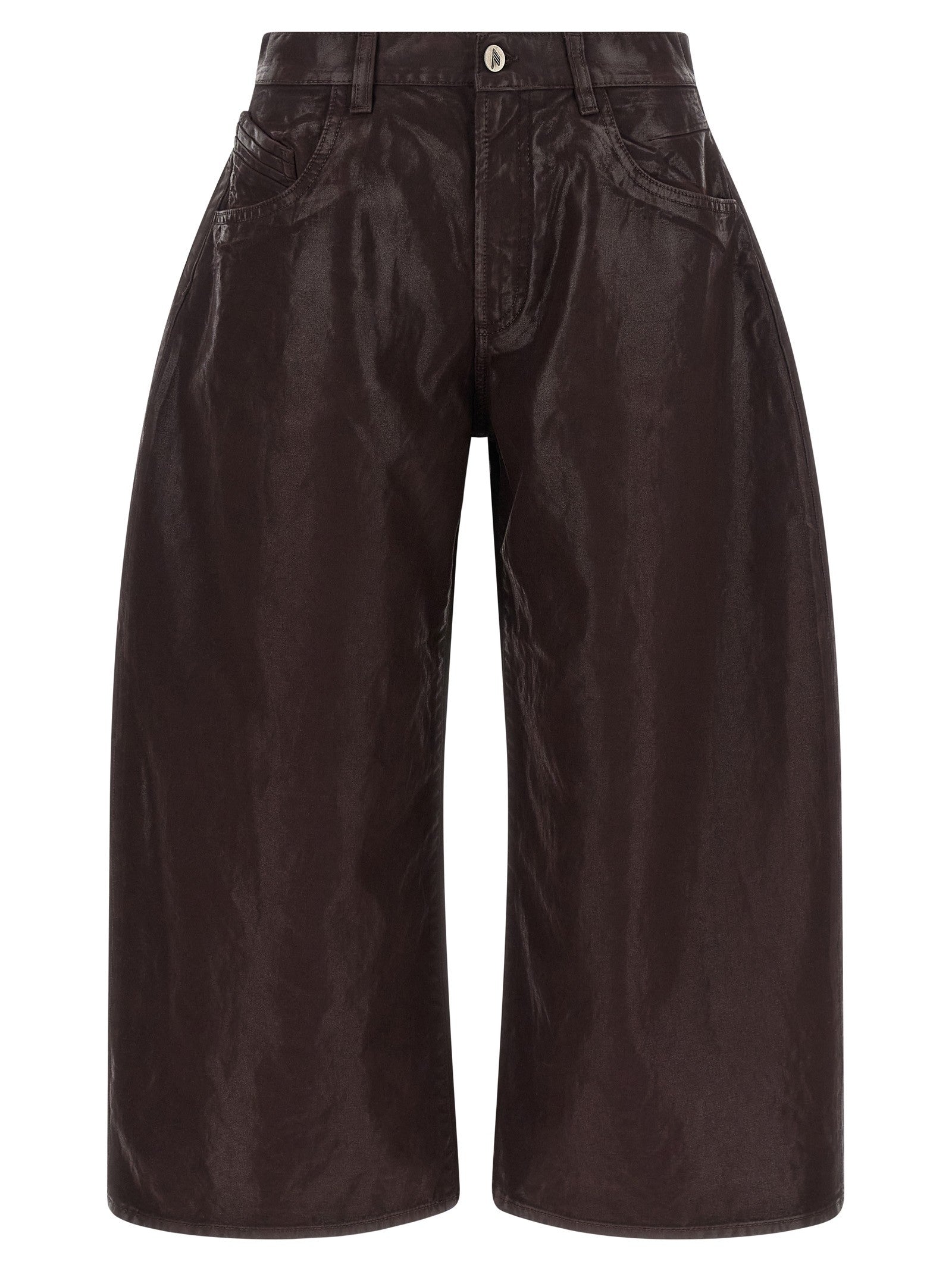 The Attico Cropped Pants Purple