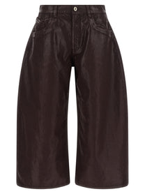 The Attico Cropped Pants Purple