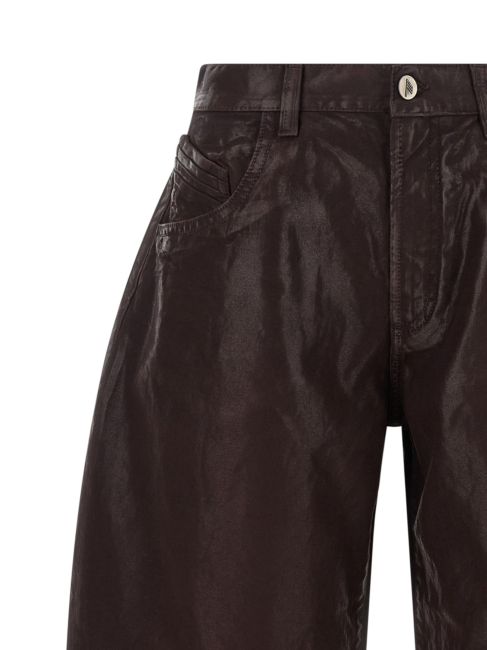 The Attico Cropped Pants Purple