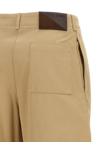 Loewe Cropped Pants Beige