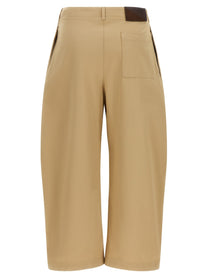 Loewe Cropped Pants Beige