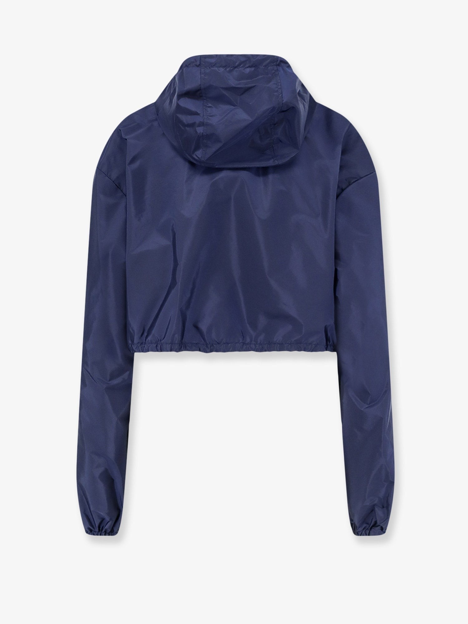 Miu Miu Women's Cropped Recycled Nylon Jacket Blue