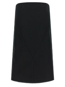 Rick Owens Cropped Sheath Dress Black