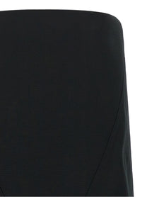 Rick Owens Cropped Sheath Dress Black, view 3