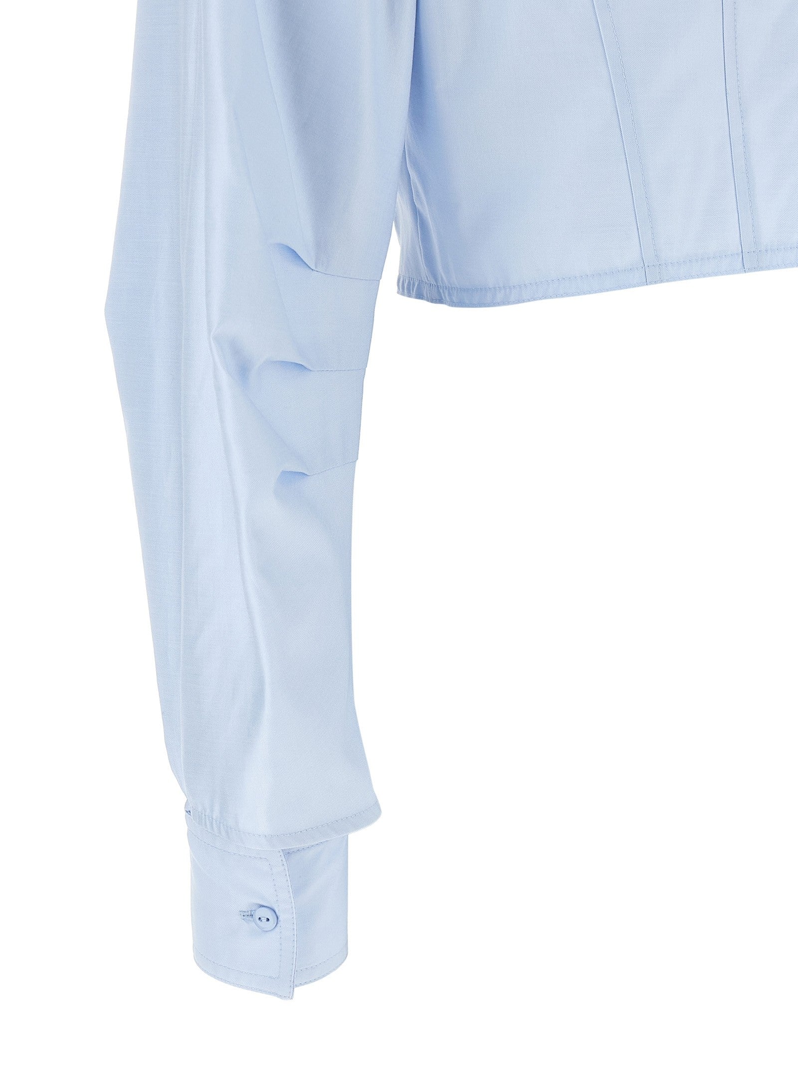 Elisabetta Franchi Cropped Shirt Blue