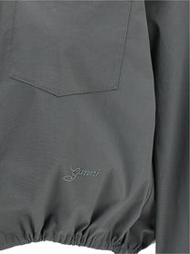 Ganni Cropped Shirt Grey