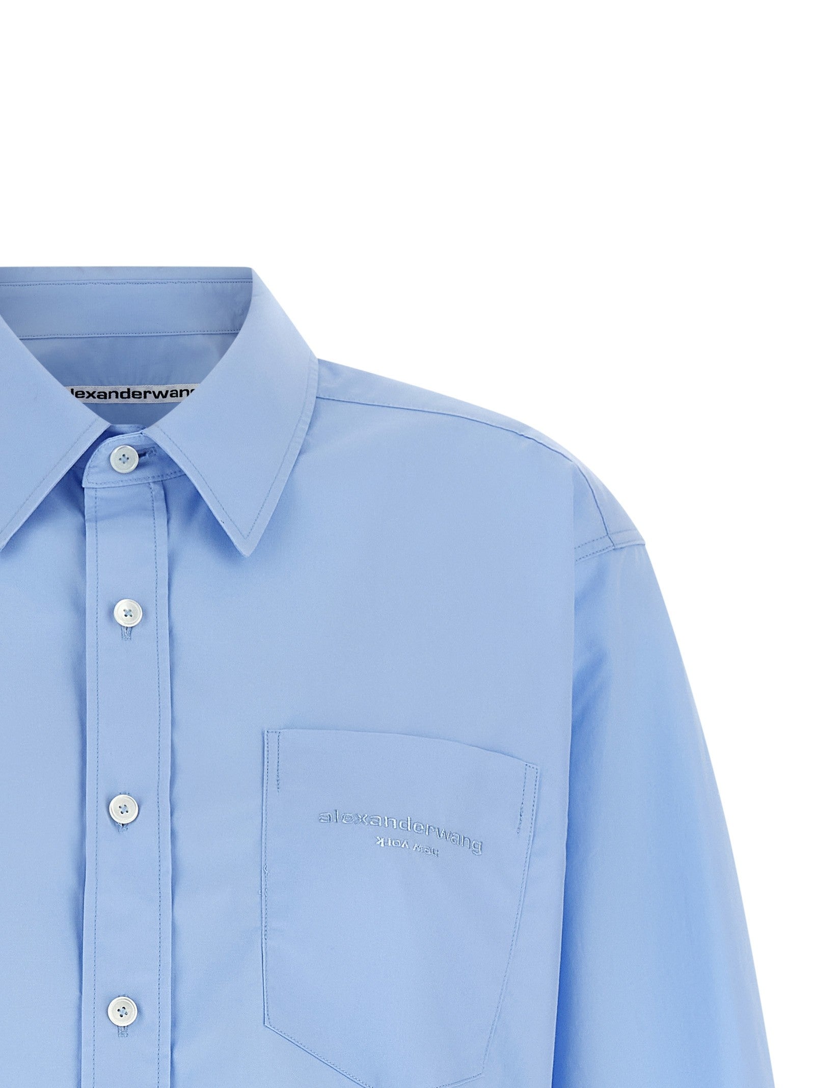 alexanderwang Cropped Shirt Blue