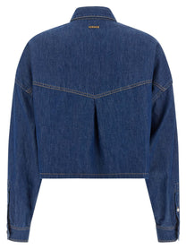 Versace Cropped Shirt Blue