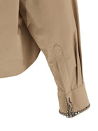Fabiana Filippi Cropped Shirt Beige, view 4