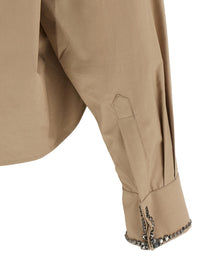 Fabiana Filippi Cropped Shirt Beige