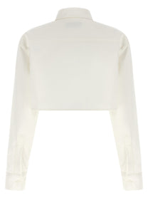 Balenciaga Cropped Shirt White