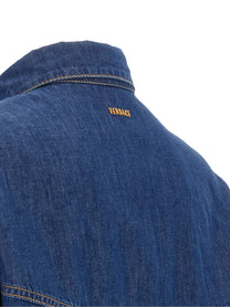 Versace Cropped Shirt Blue