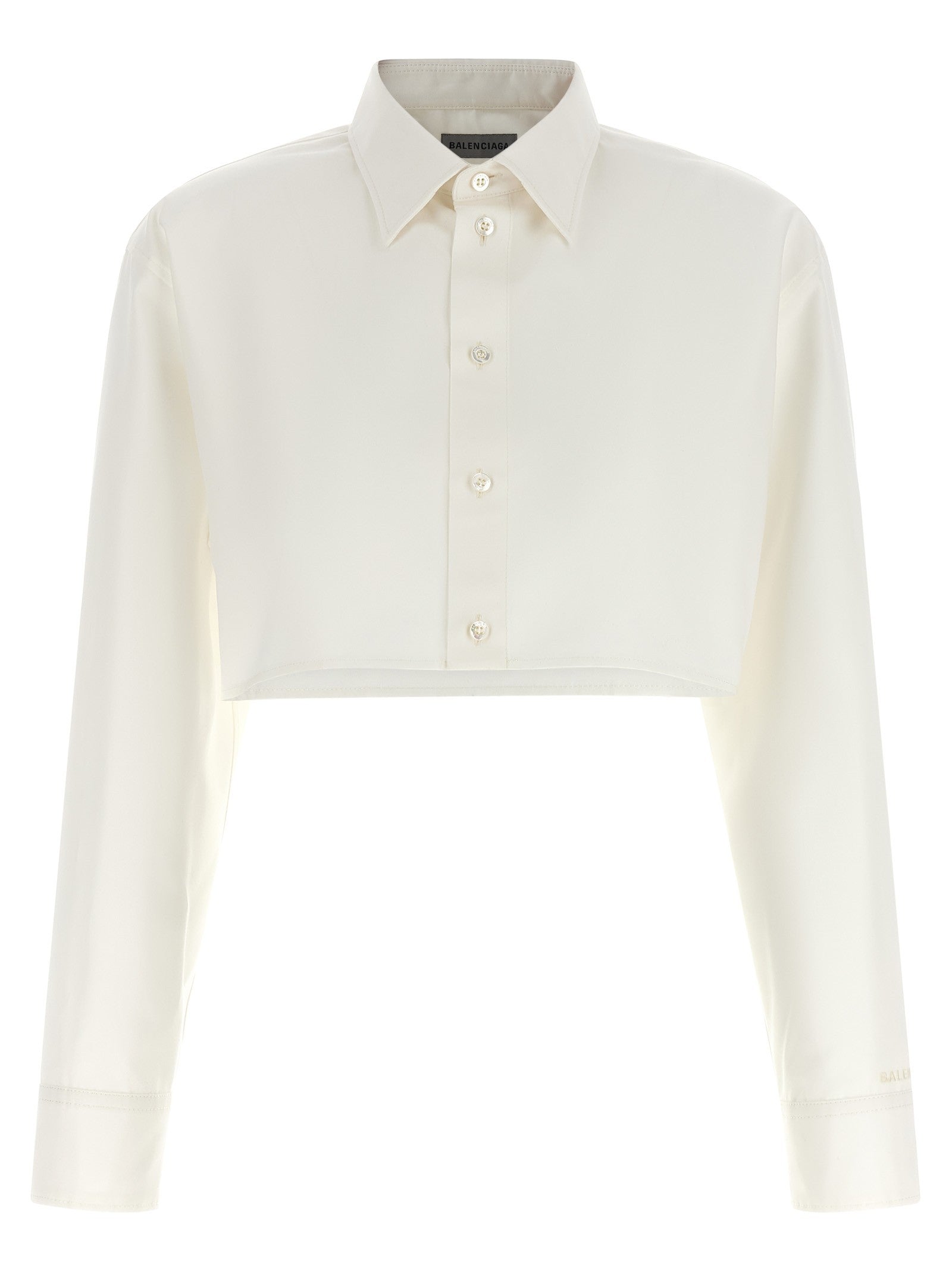 Balenciaga Cropped Shirt White