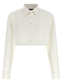 Balenciaga Cropped Shirt White