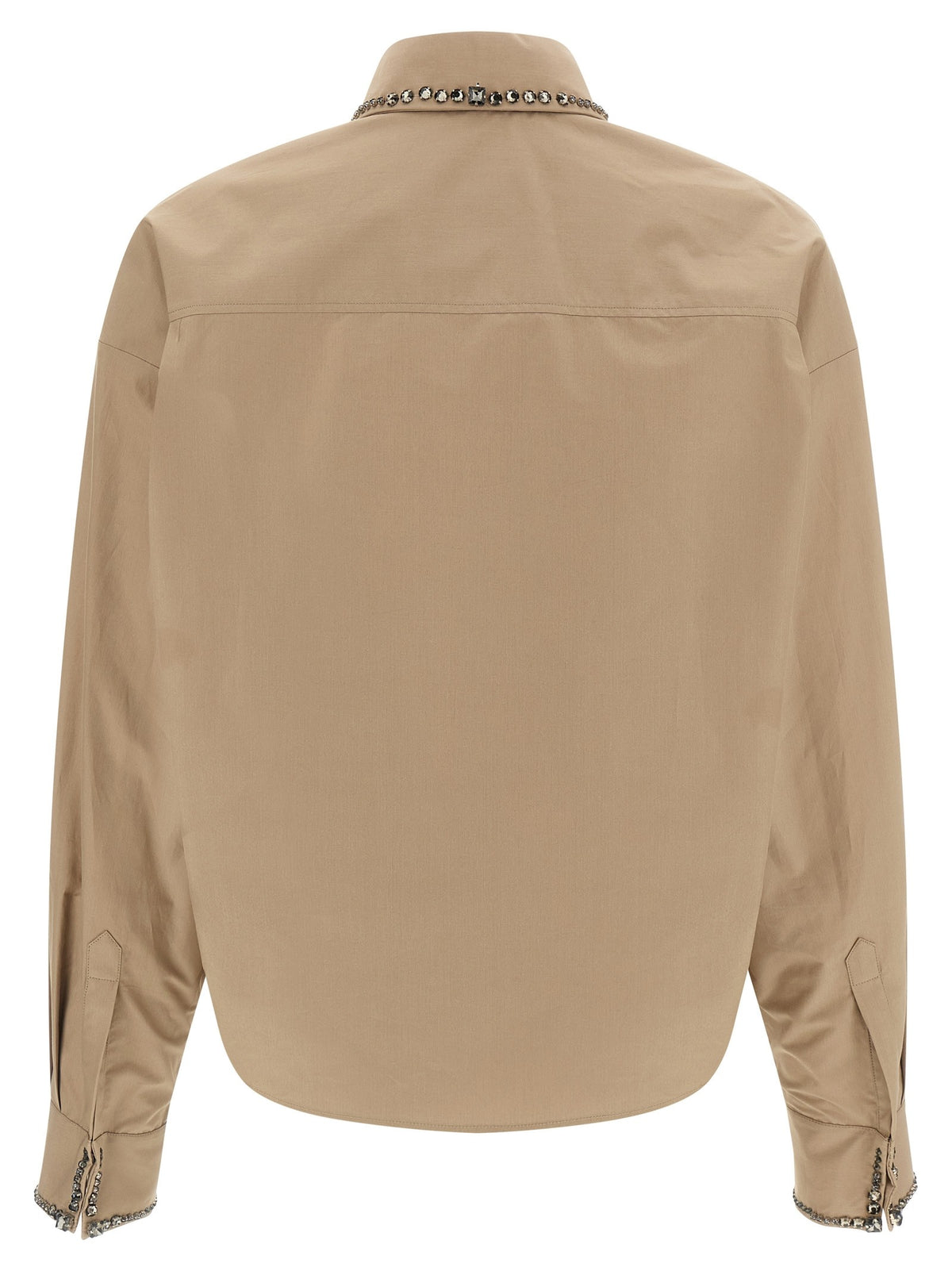 Fabiana Filippi Cropped Shirt Beige, view 2