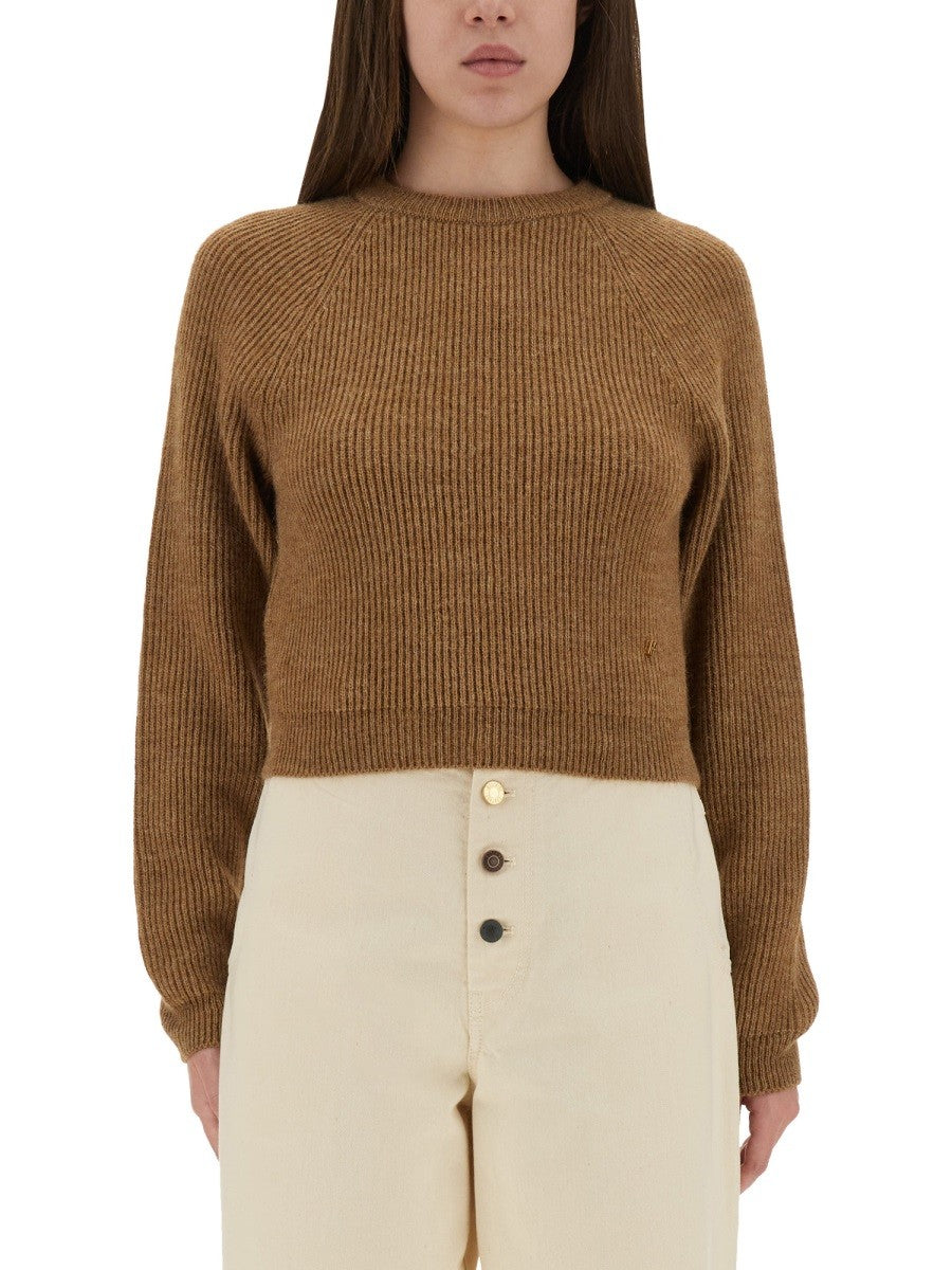 Moschino Women's Cropped Shirt Brown