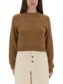 Moschino Women's Cropped Shirt Brown