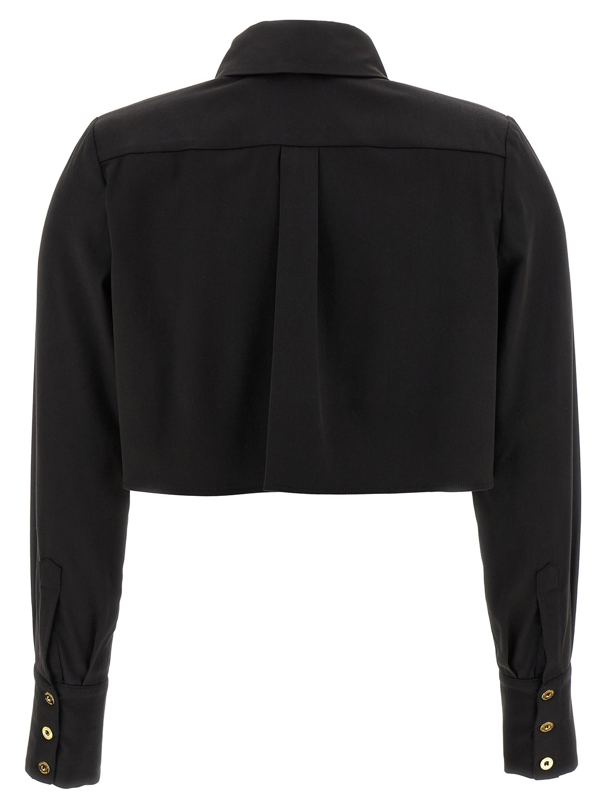Elisabetta Franchi Cropped Shirt Black