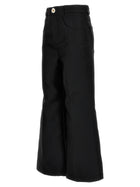 Giambattista Valli Cropped Silk Blend Pants Black, view 3