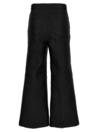 Giambattista Valli Cropped Silk Blend Pants Black, view 2
