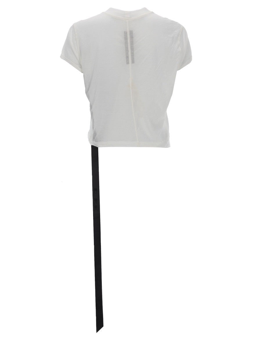 DRKSHDW Women's Cropped Small Level Shirt White, view 2