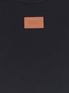 Fendi Women's Cropped Stretch Cotton Shirt Black, view 3