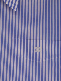 Celine Women's Cropped Striped Cotton Shirt White Celine