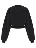 Off-White Cropped Sweatshirt White, view 2