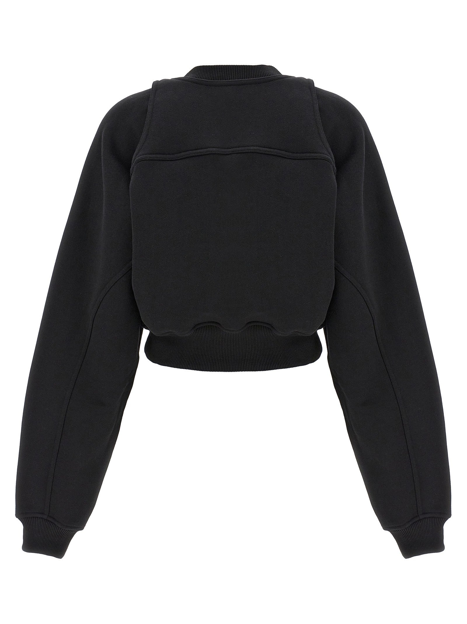Off-White Cropped Sweatshirt White