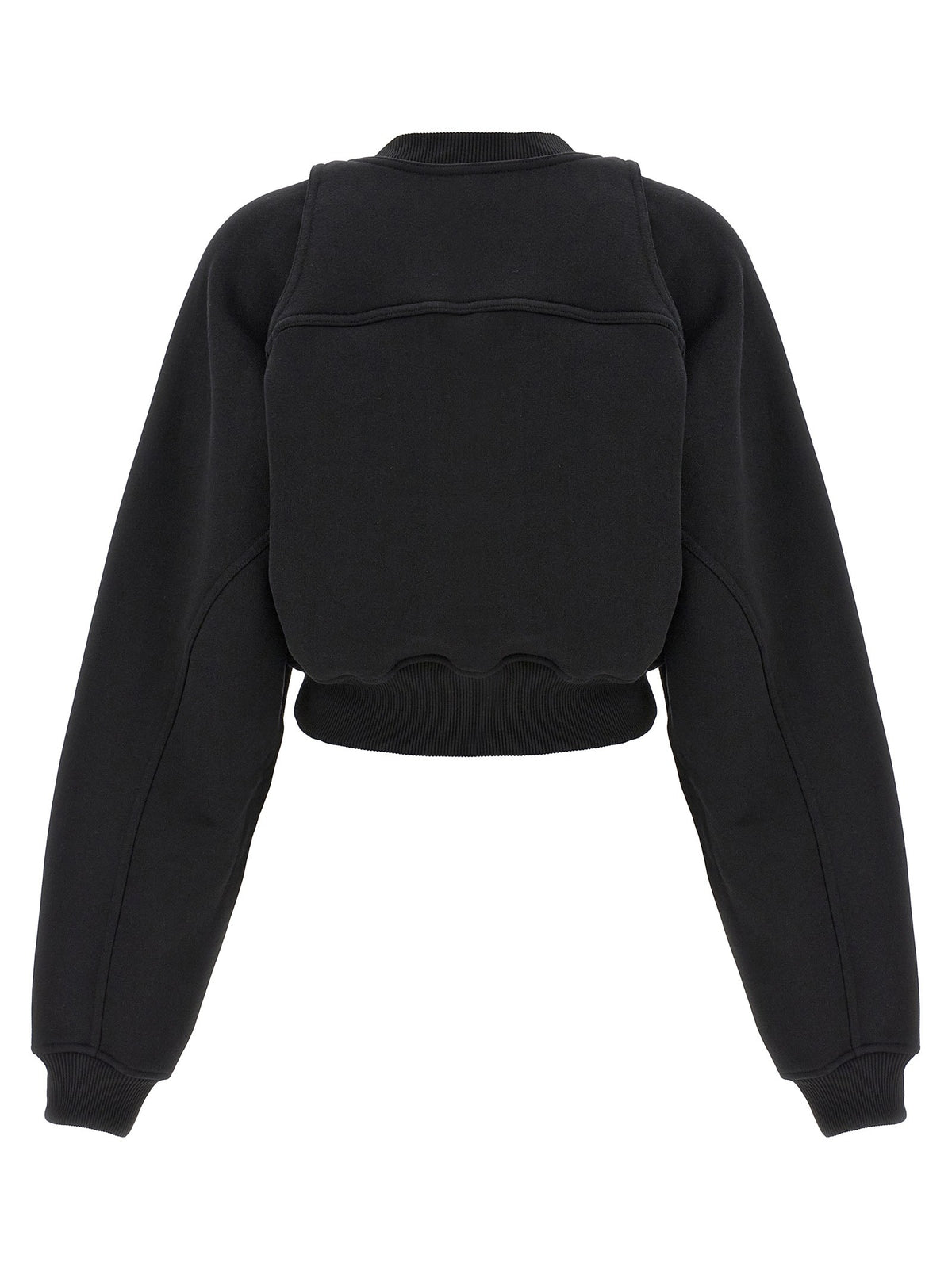 Off-White Cropped Sweatshirt White, view 2