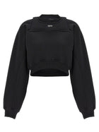Off-White Cropped Sweatshirt White