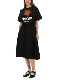 Kenzo Women's Cropped Shirt Futura Black