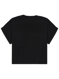 Balmain Women's Cropped Shirt Black