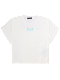 Balmain Women's Cropped Shirt White