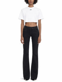 Off-White Women's Cropped Shirt White