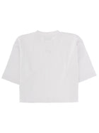 Off-White Women's Cropped Shirt White, view 3