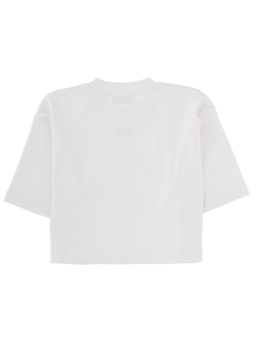 Off-White Women's Cropped Shirt White