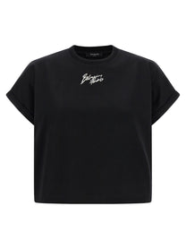 Balmain Cropped Shirt Black