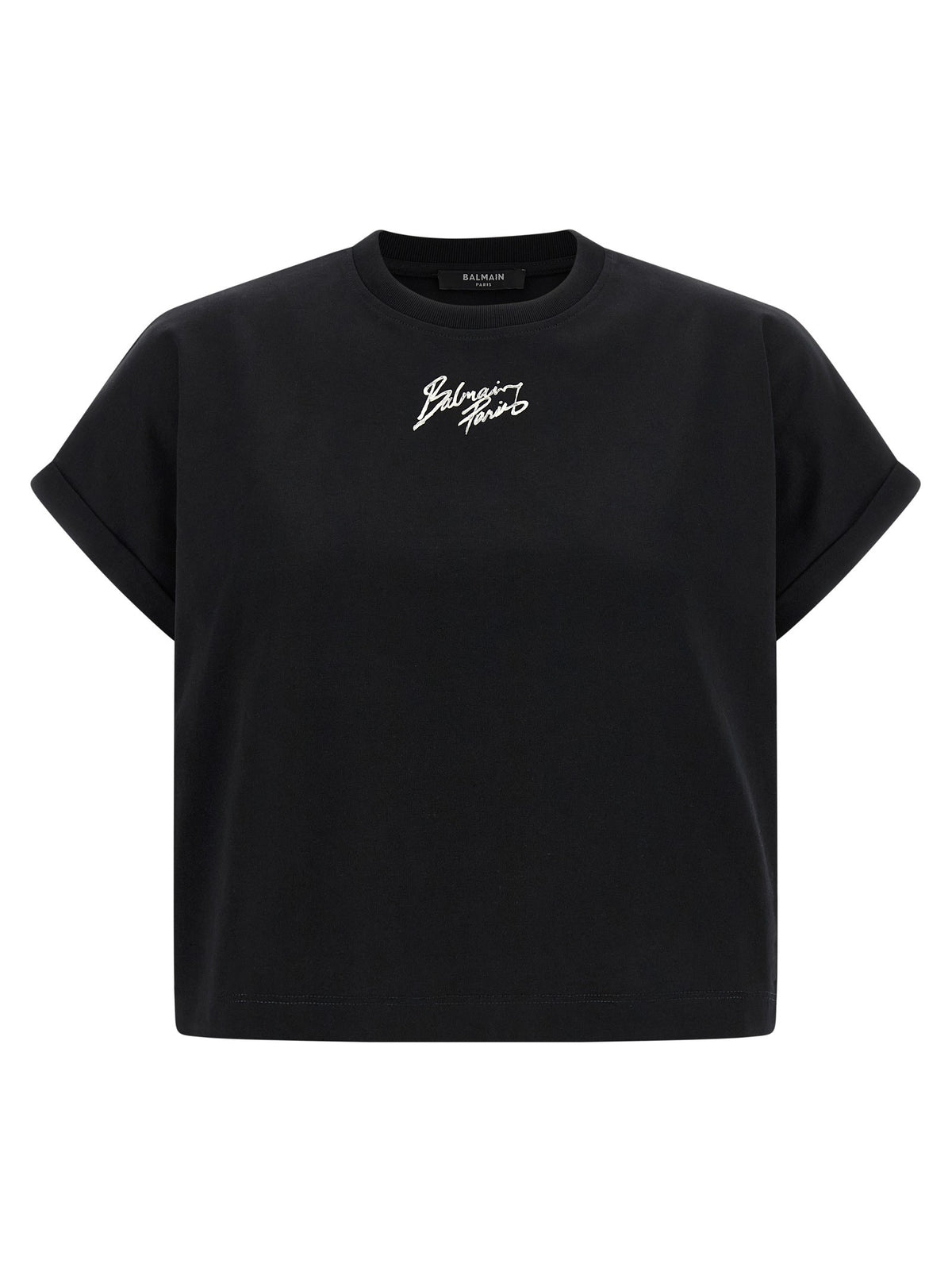 Balmain Cropped Shirt Black