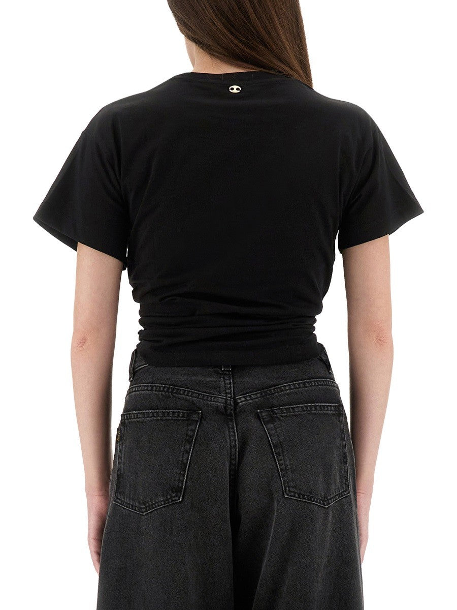 Rabanne Women's Shirt Cropped Black, view 4