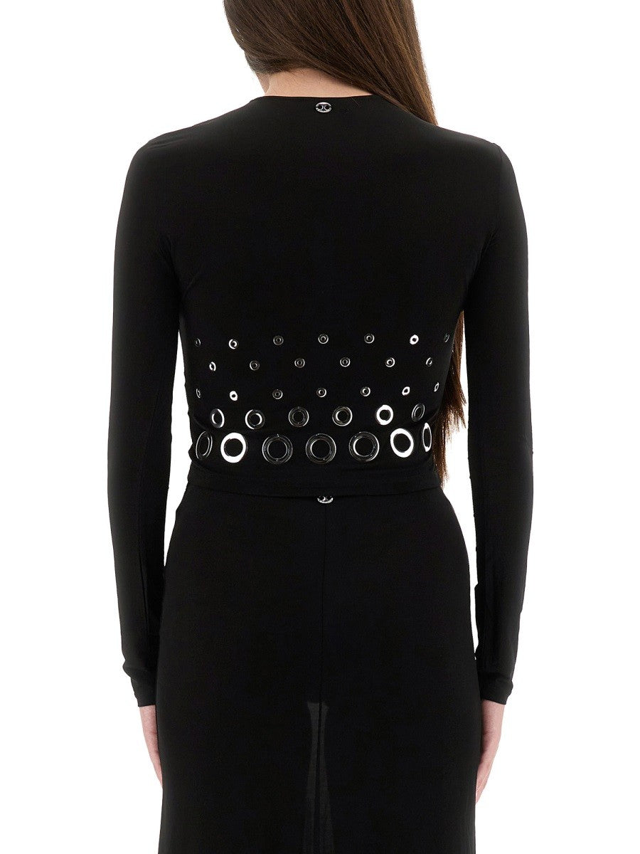 Rabanne Women's Cropped Top Black
