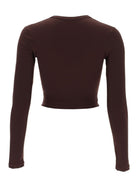 Jil Sander Women's Cropped Top Brown, view 3