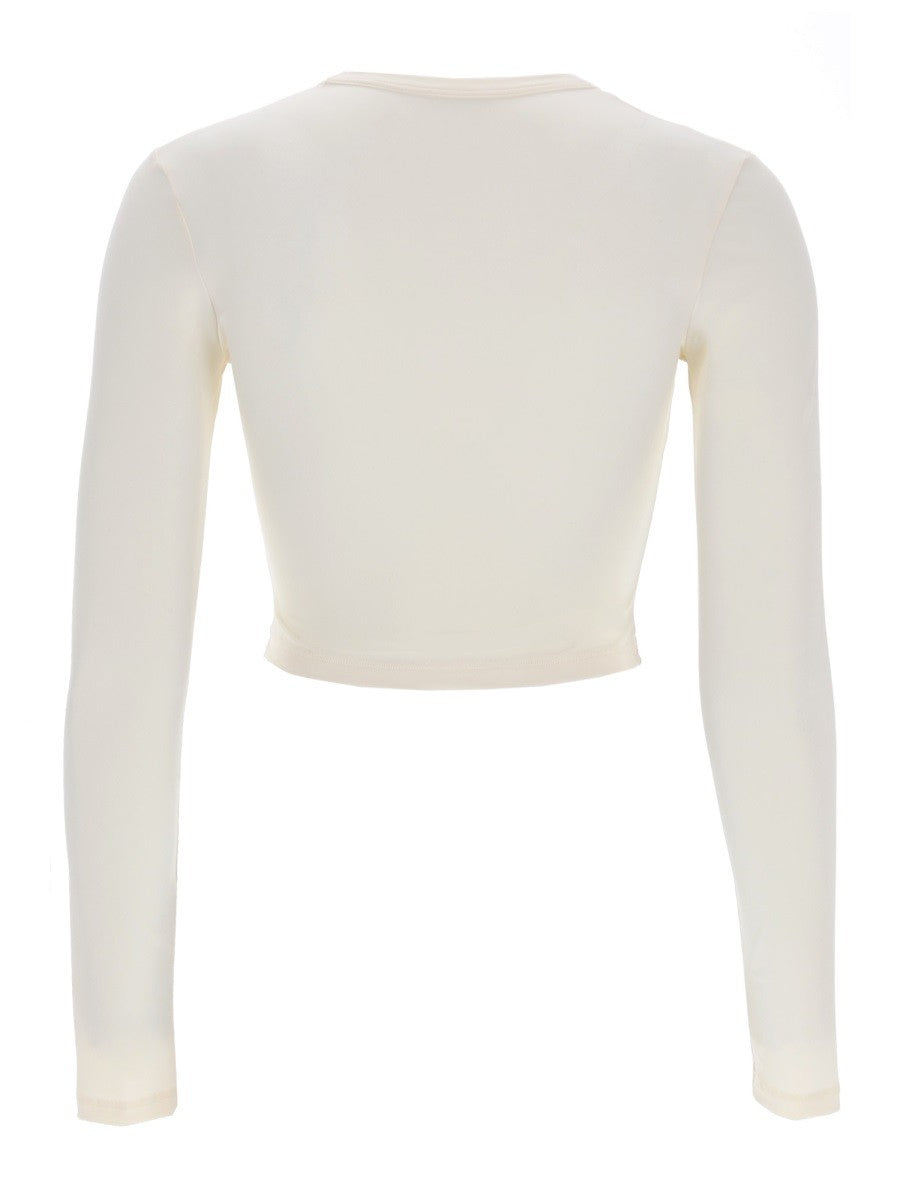 Jil Sander Women's Cropped Top White, view 3